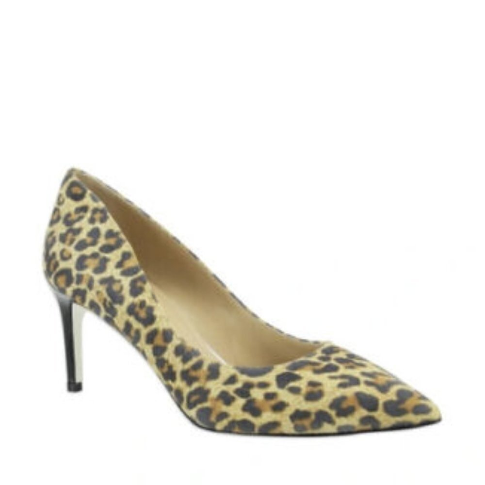 Ron White "Cindy" pointed toe leopard heels BNWT Italy
